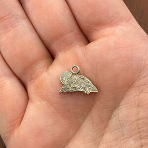 Vintage 925 Sterling Silver "MB" Mountain Sunset Moon Pendant Bracelet Charm